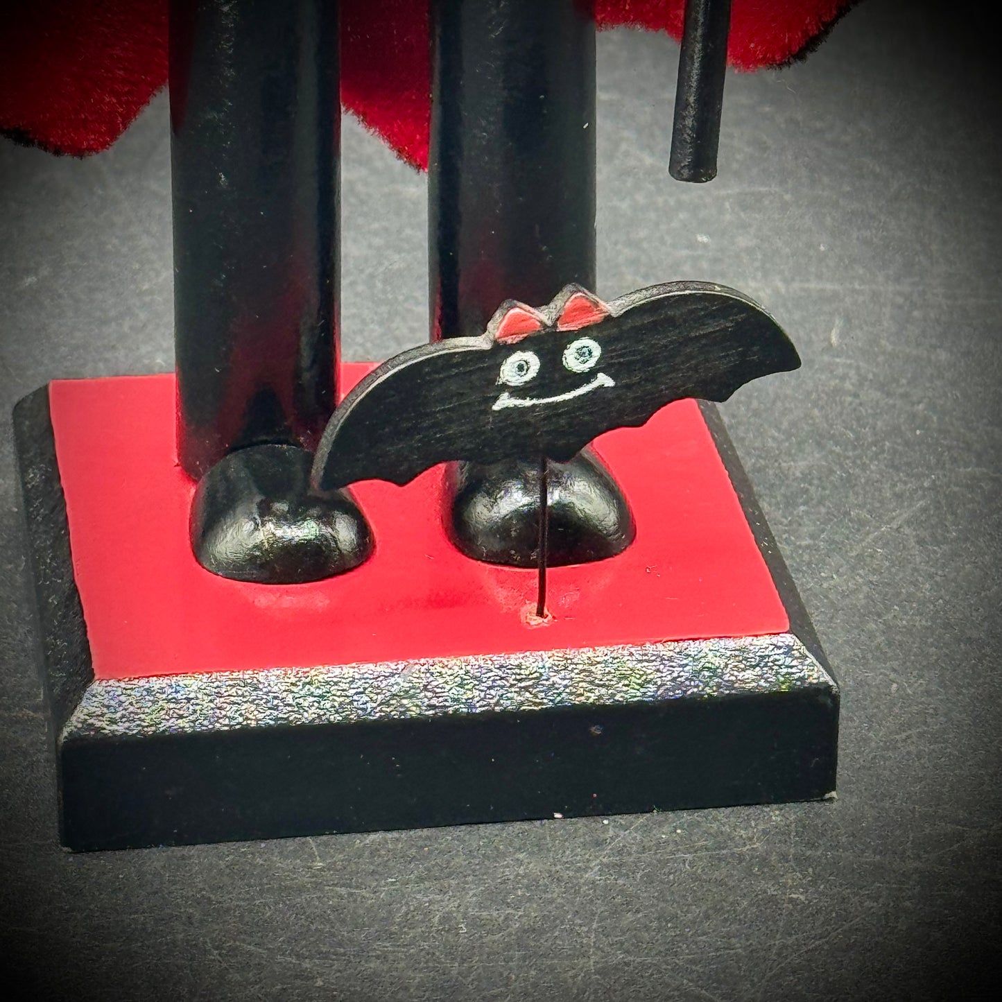 Vampire Nutcracker with Bat Accent