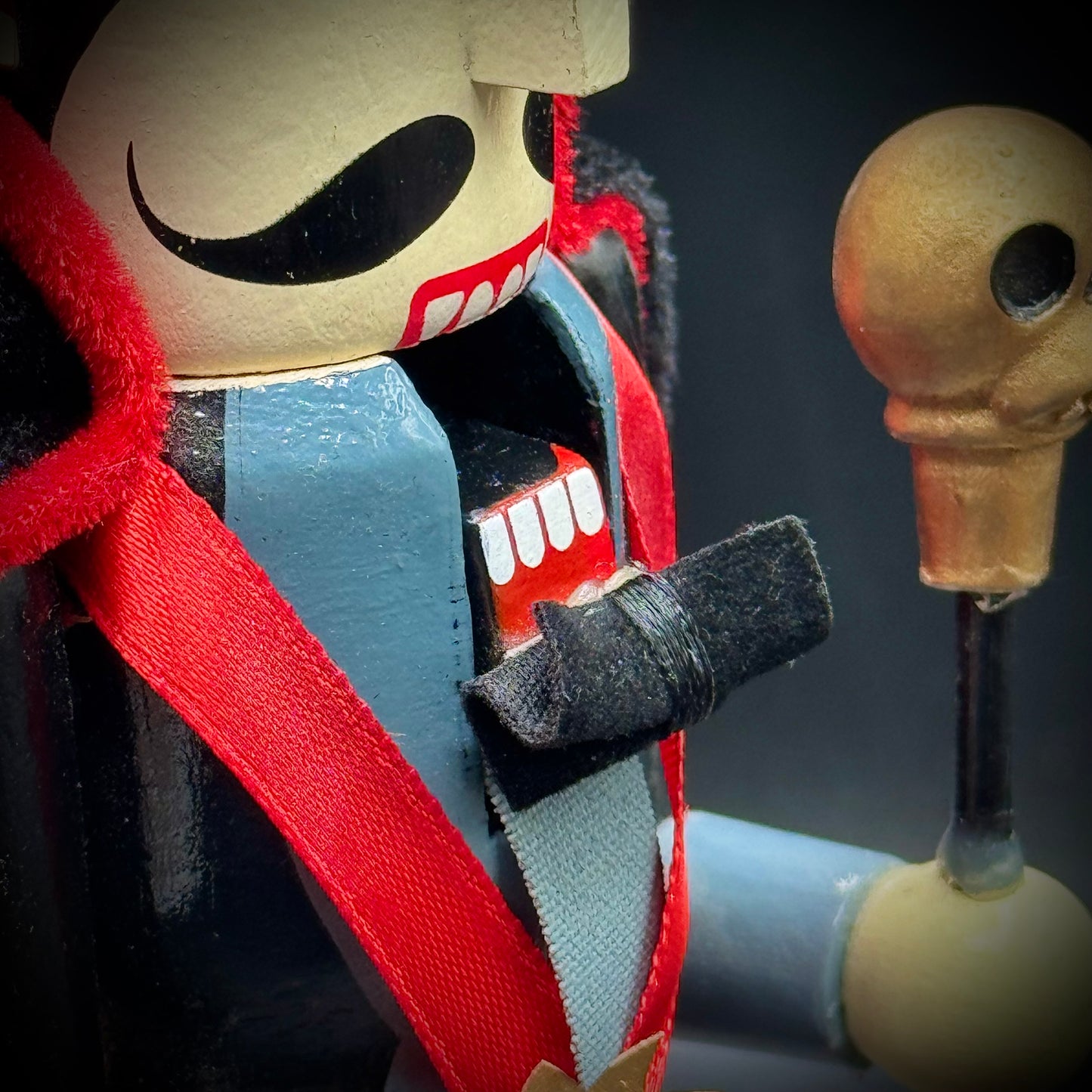 Vampire Nutcracker with Bat Accent