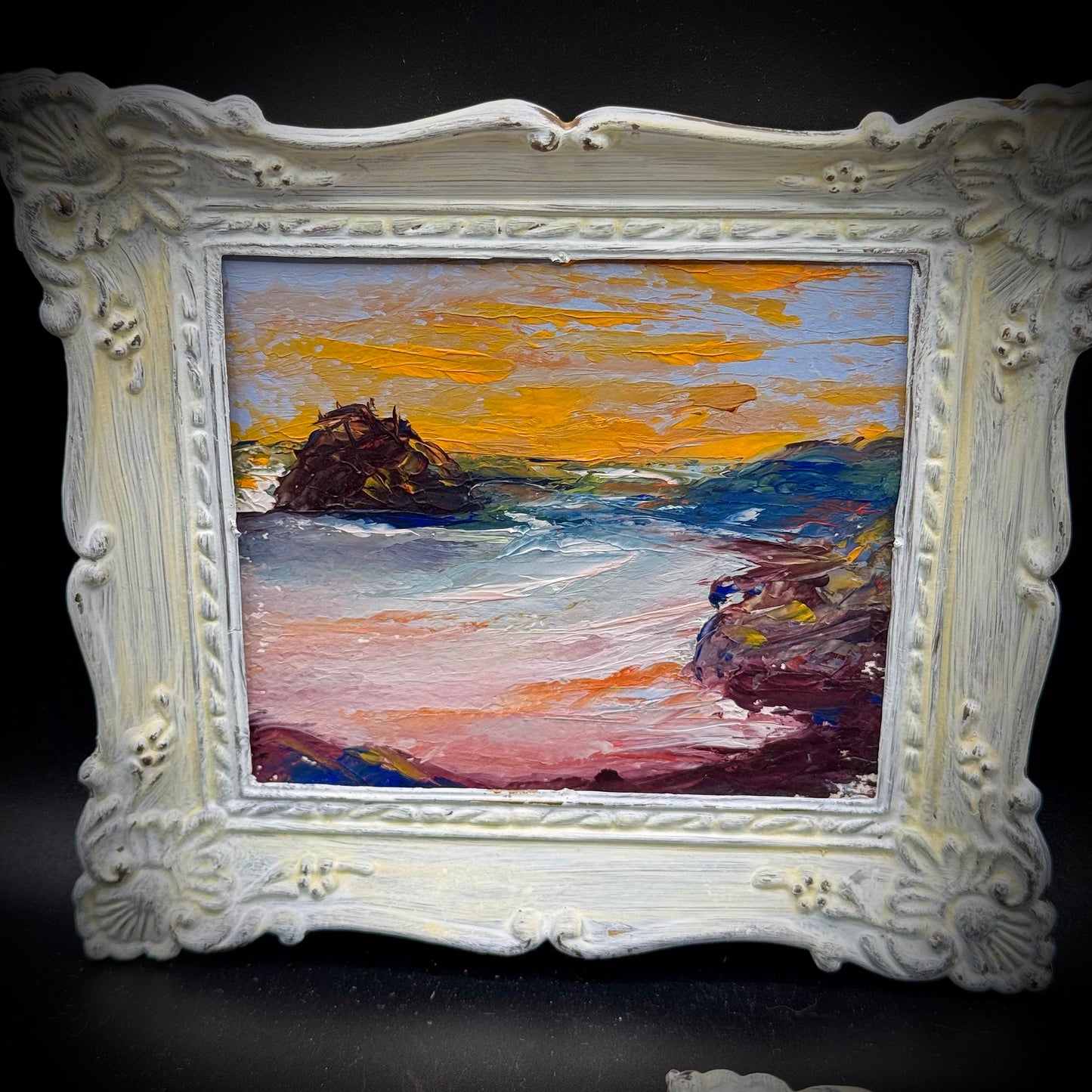 Three Vintage Impressionist Small Oil Paintings
