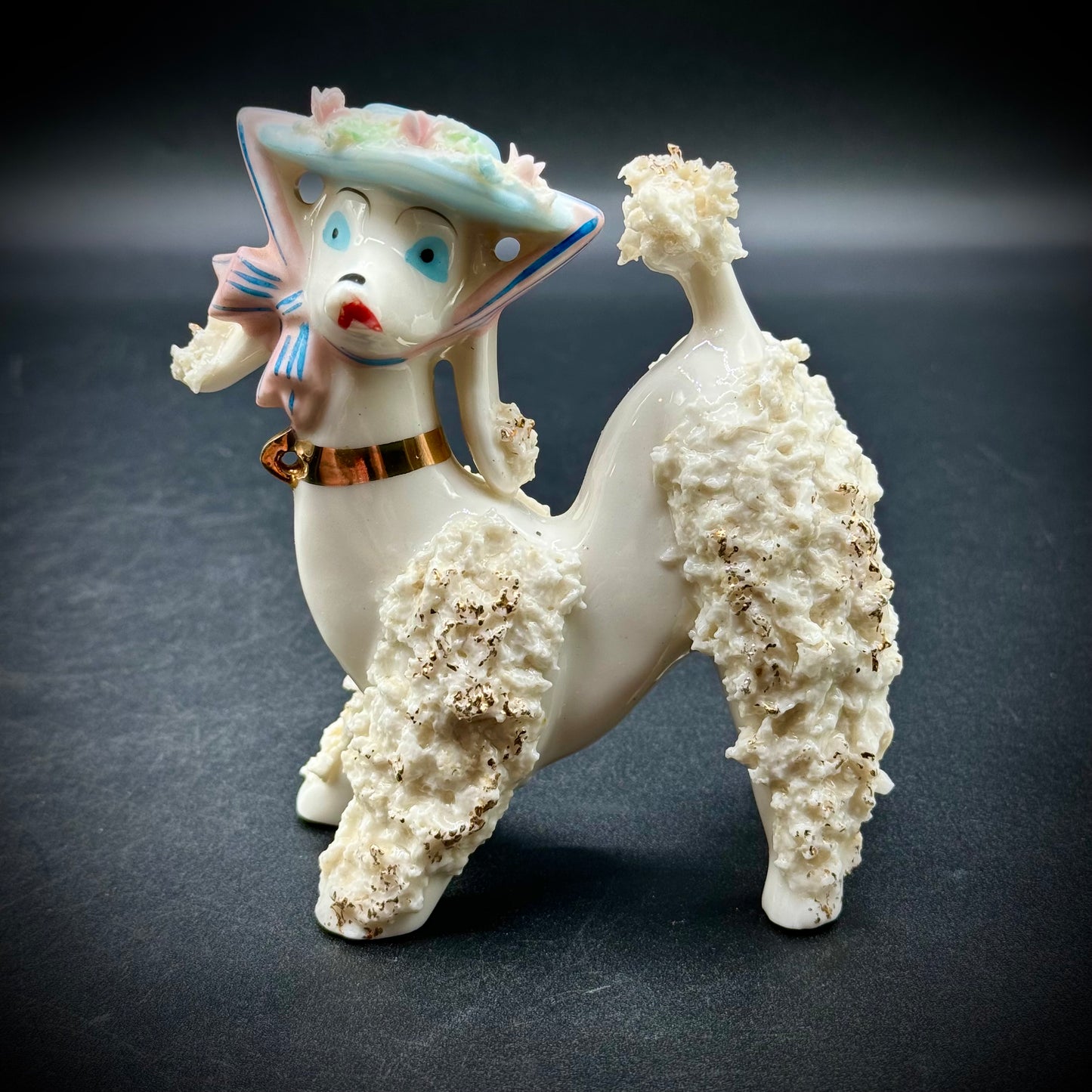 Vintage Porcelain Spaghetti Poodle "Mademoiselle Suzette"