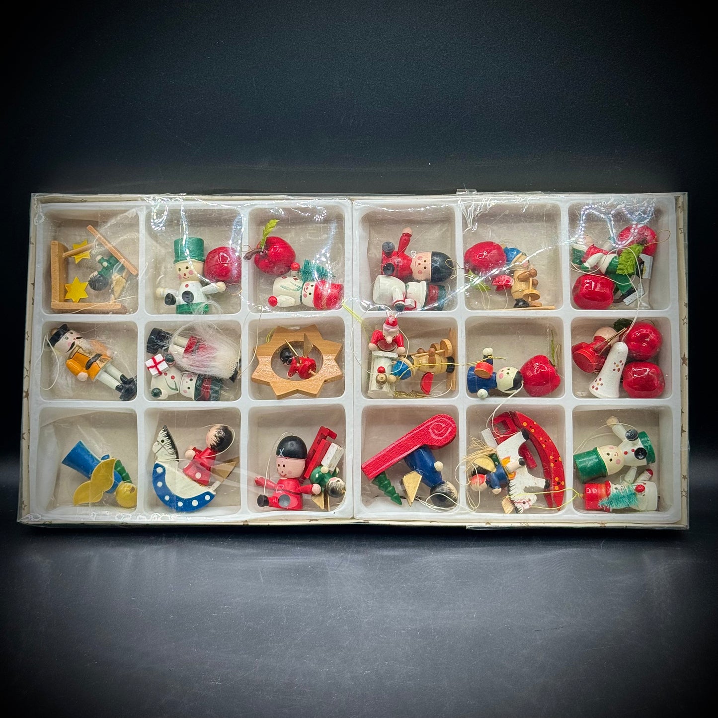 Collection of Vintage Wood Ornaments #2