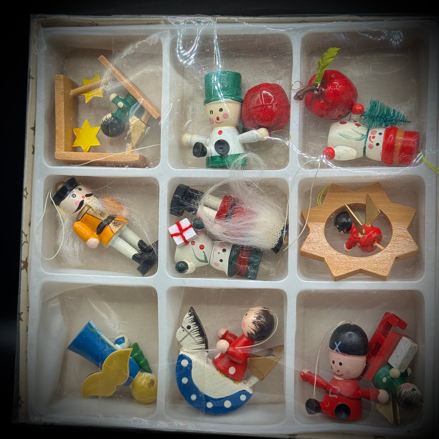 Collection of Vintage Wood Ornaments #2