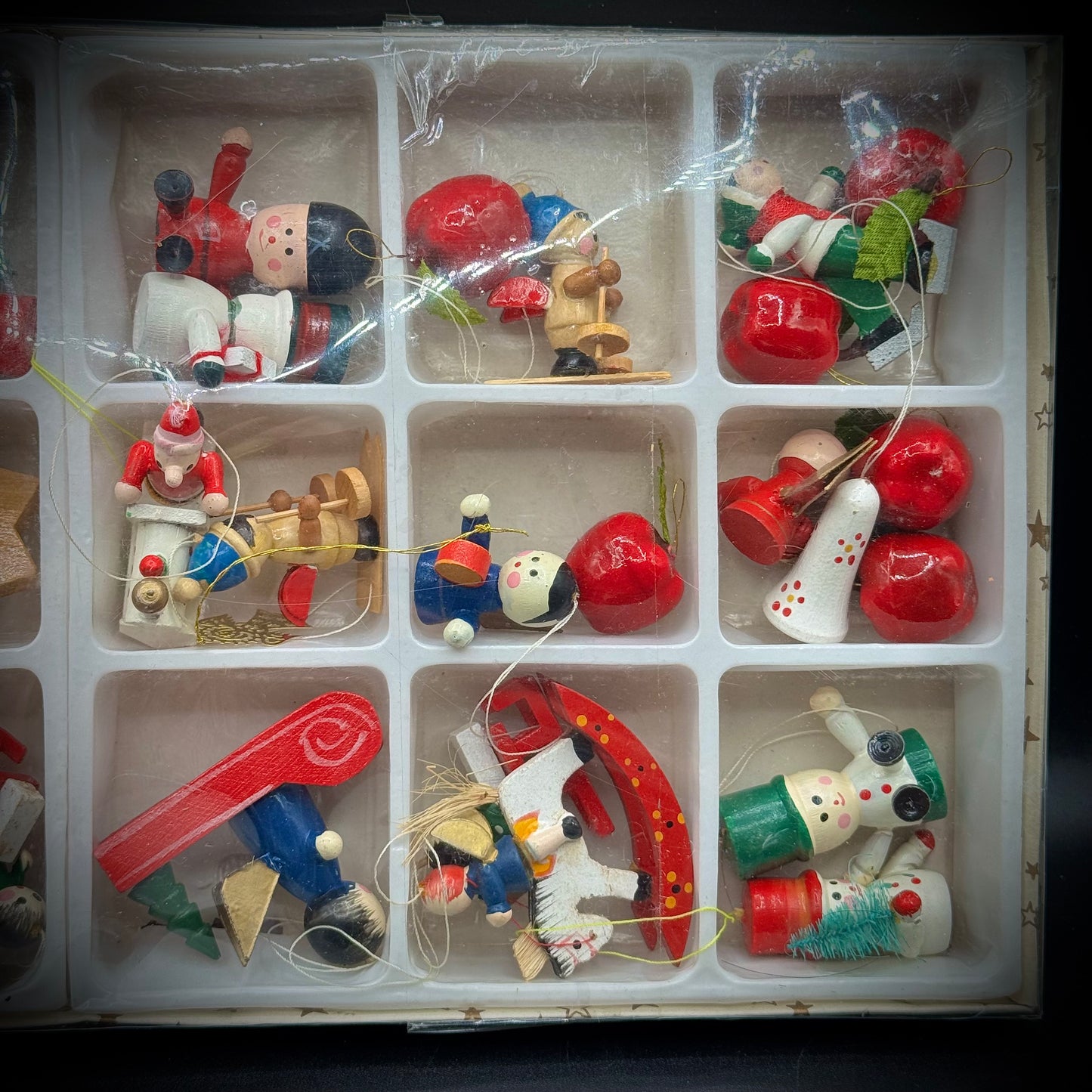 Collection of Vintage Wood Ornaments #2