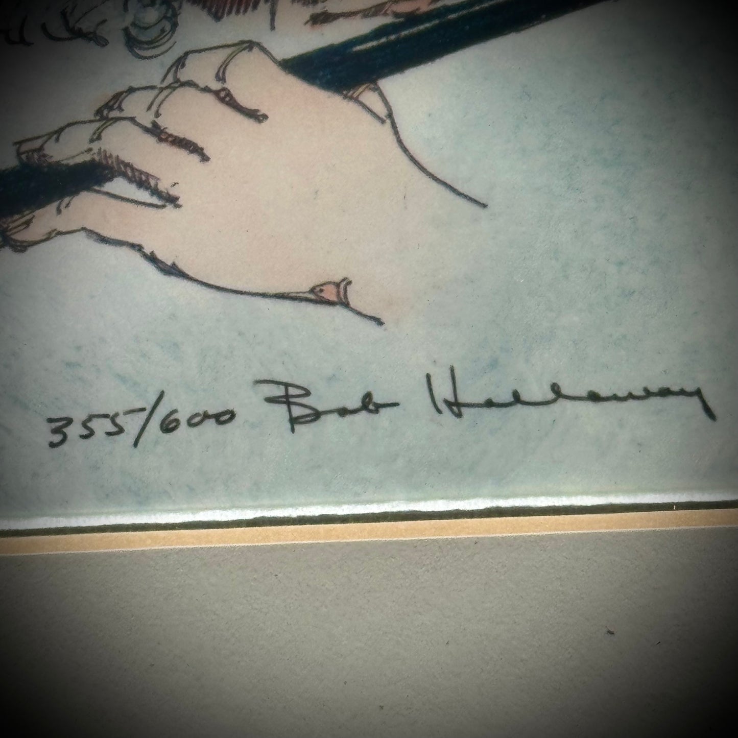 Artist Bob Halloway Signed/Numbered Framed Lithograph