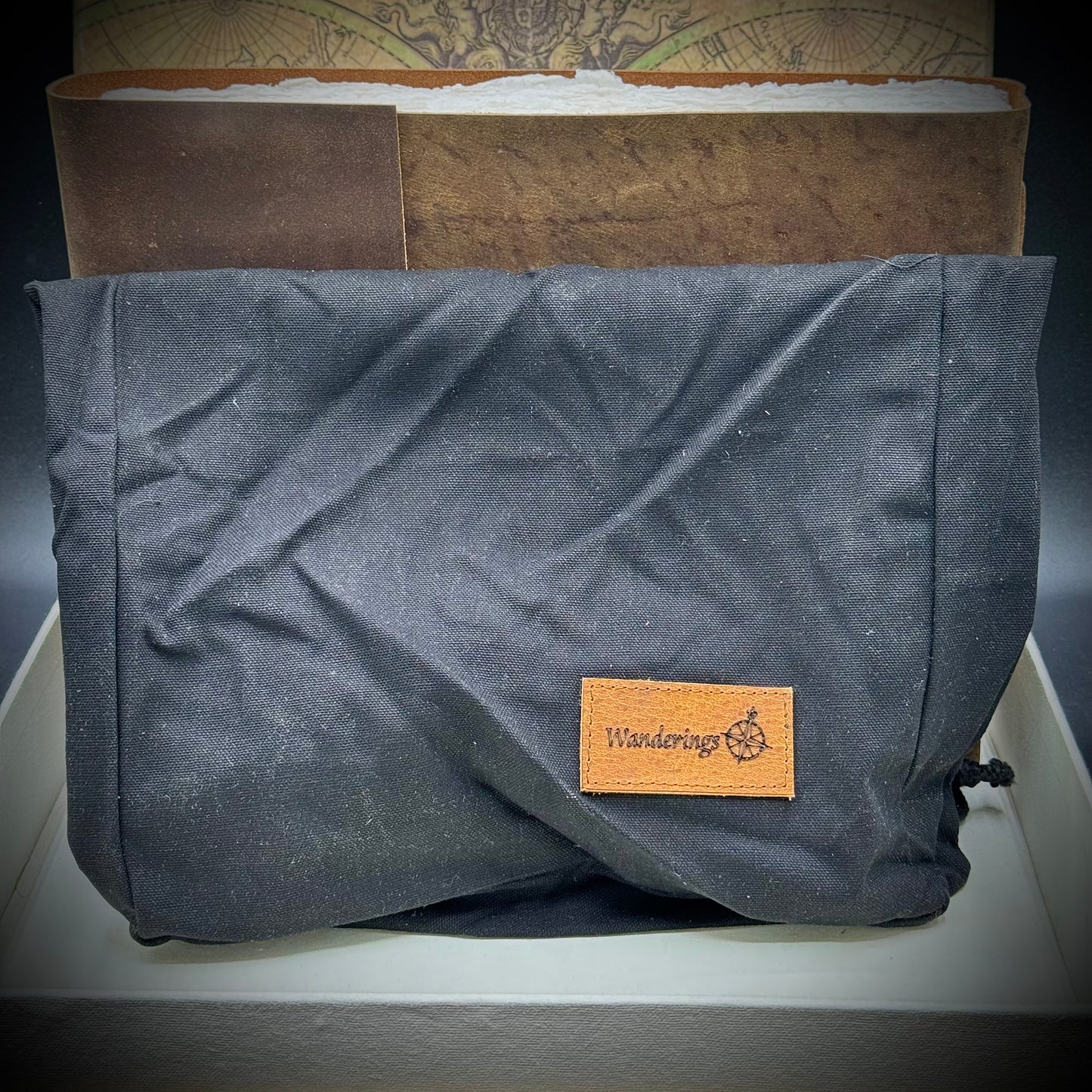 New Leather Bound & Hand Made Paper Large Travel Journal/Scrapbook