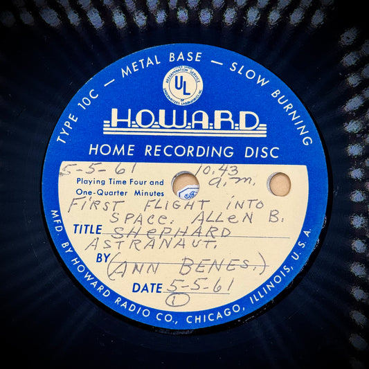 Original 1961 Record Recording - Alan Shepard Launch & JFK Interview