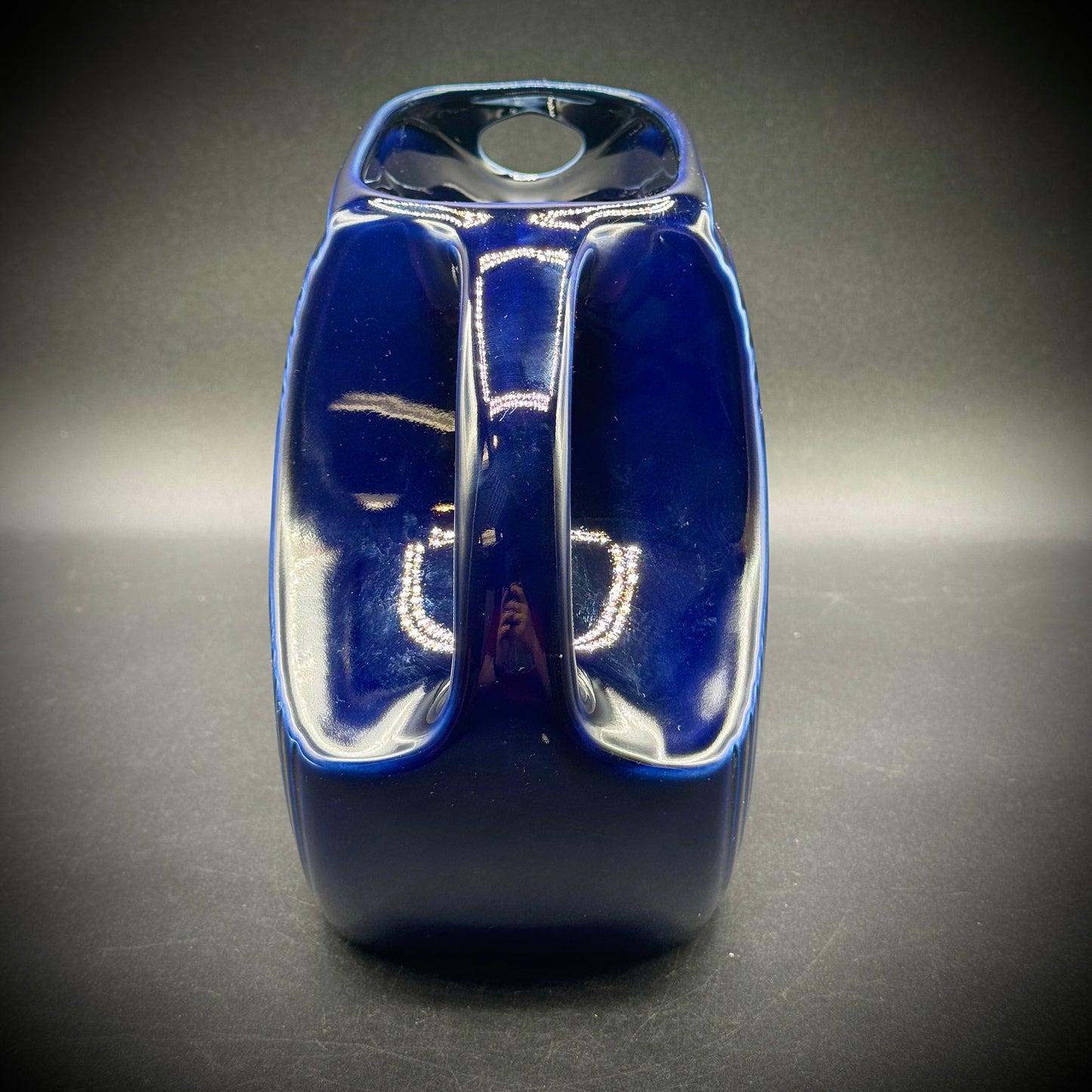 Vintage Fiesta Cobalt Blue Large Disk Pitcher
