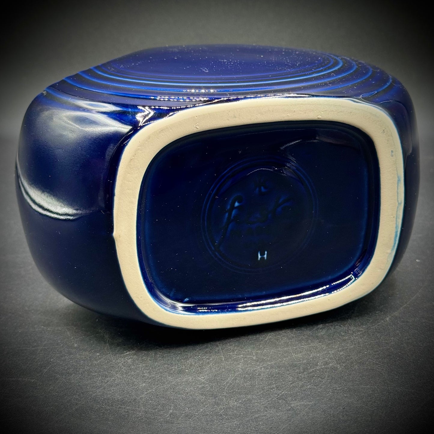 Vintage Fiesta Cobalt Blue Large Disk Pitcher