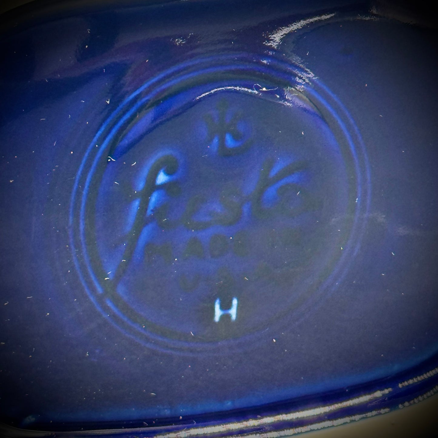 Vintage Fiesta Cobalt Blue Large Disk Pitcher