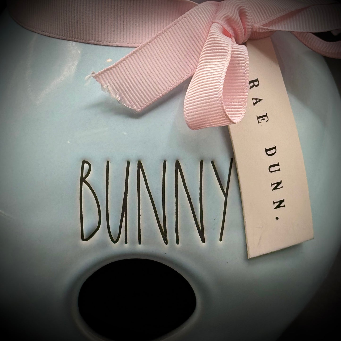 New w/Tag Rae Dunn Bunny Rabbit Bird Feeder