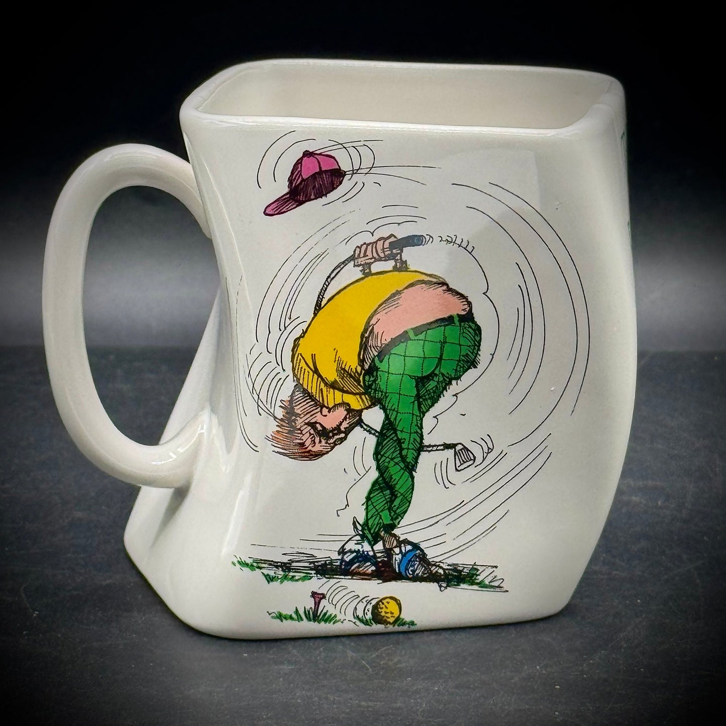 Whimsical Twisted Gold Mug