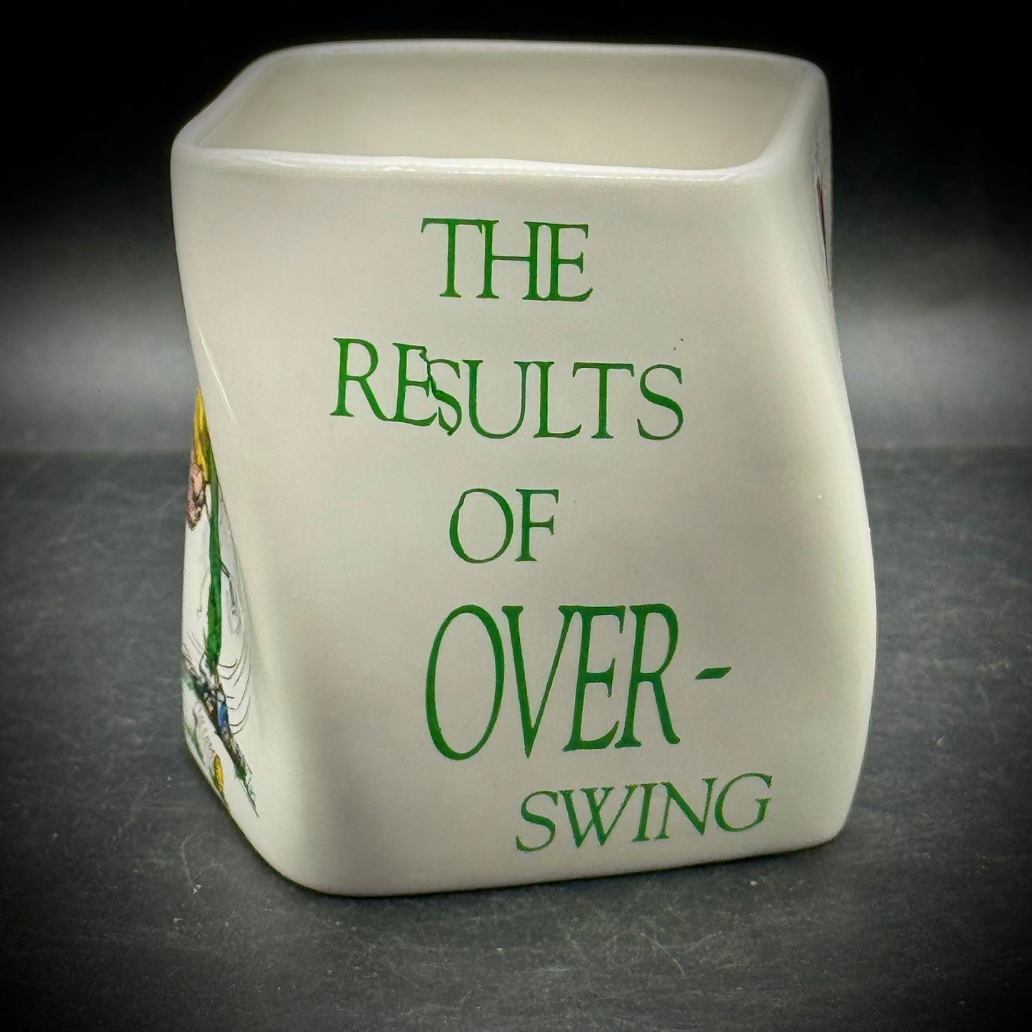 Whimsical Twisted Gold Mug