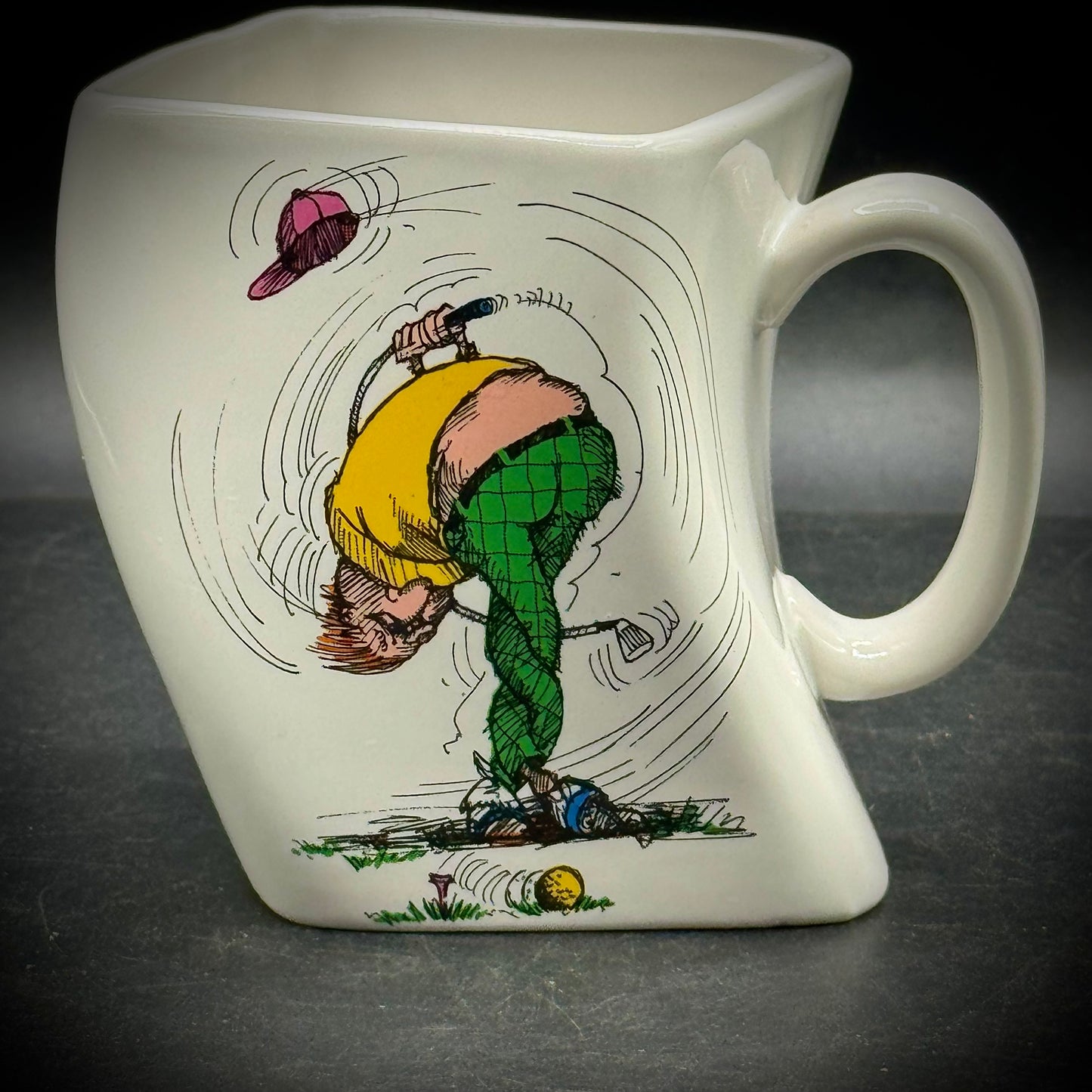 Whimsical Twisted Gold Mug