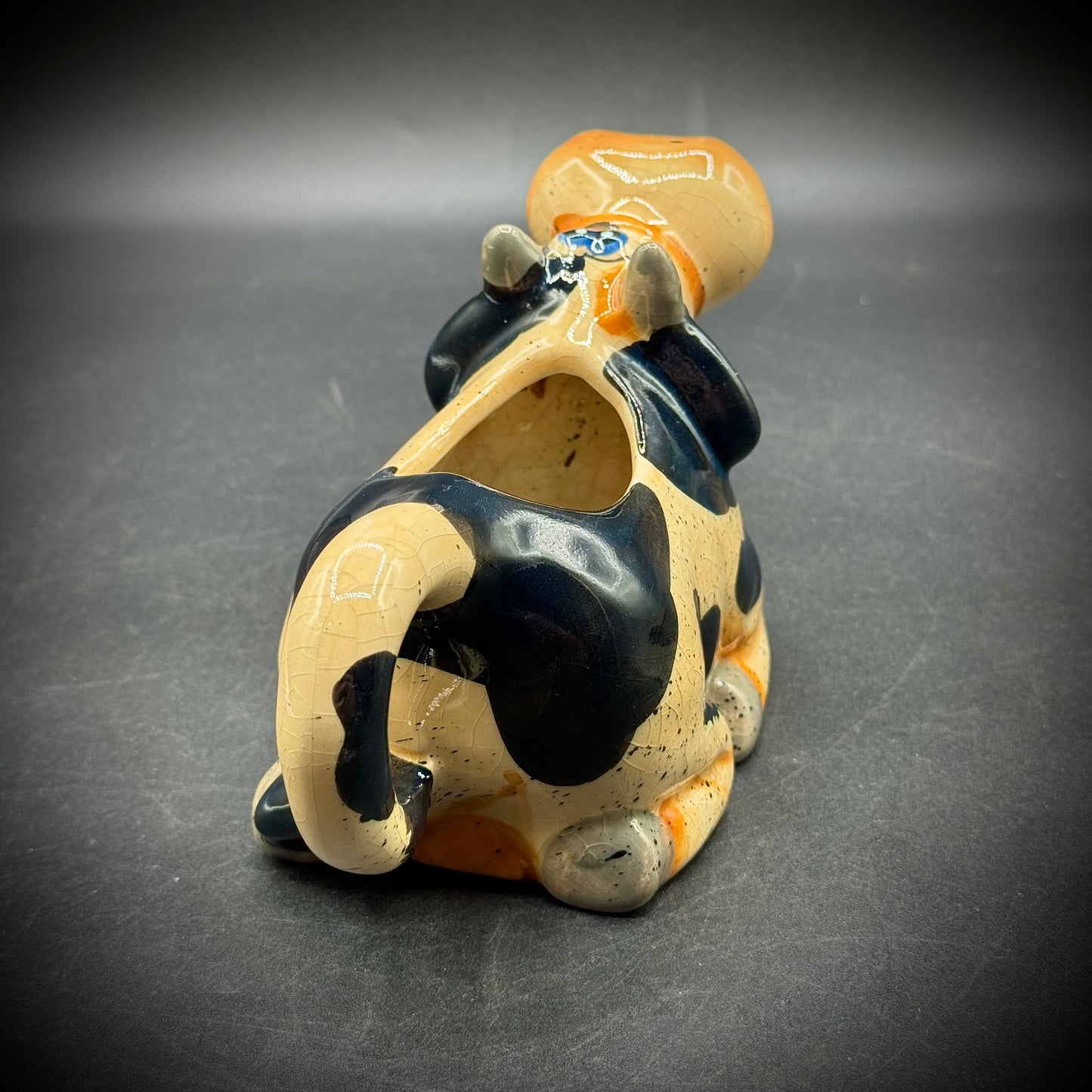 Whimsical Ceramic Resting Happy Cow Creamer