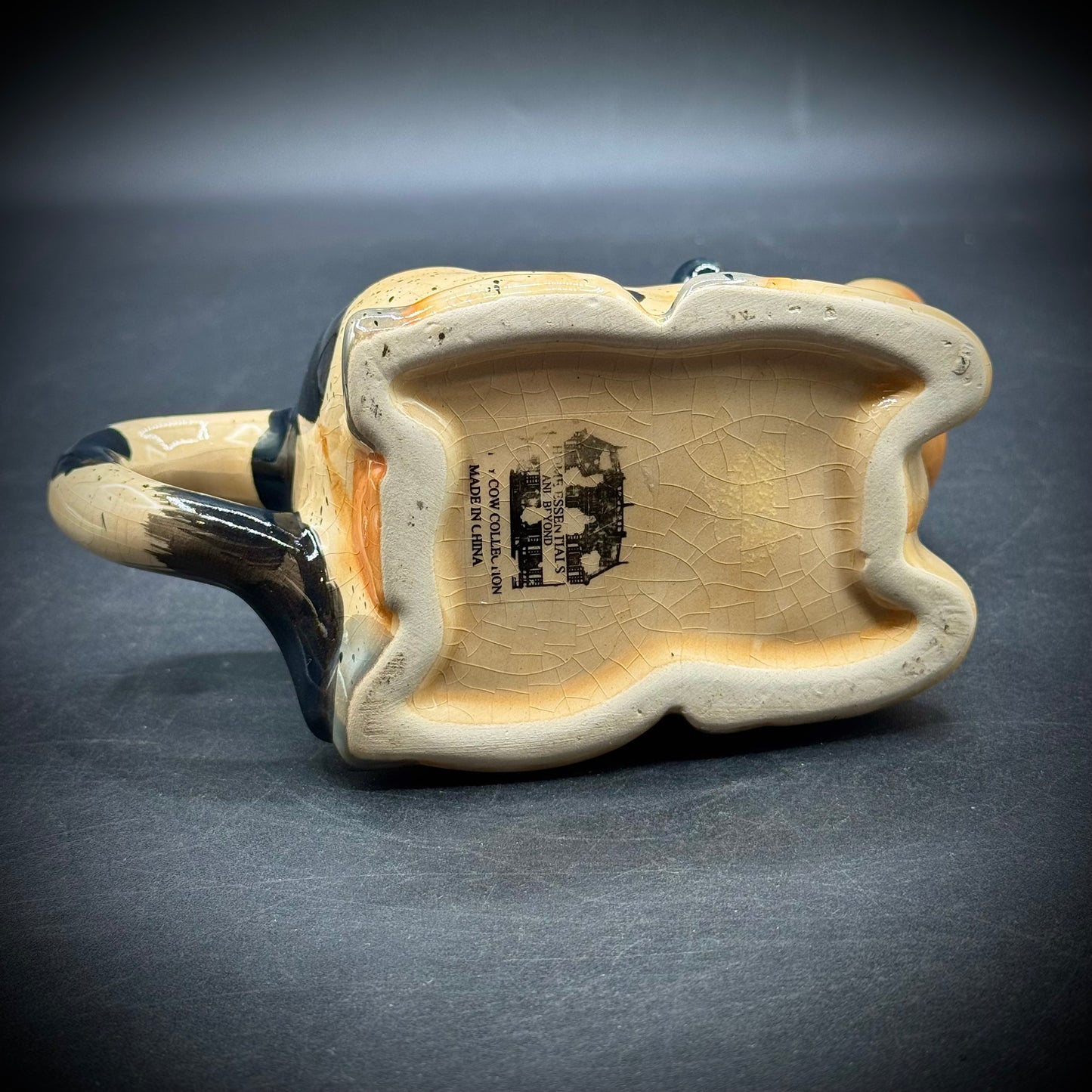 Whimsical Ceramic Resting Happy Cow Creamer