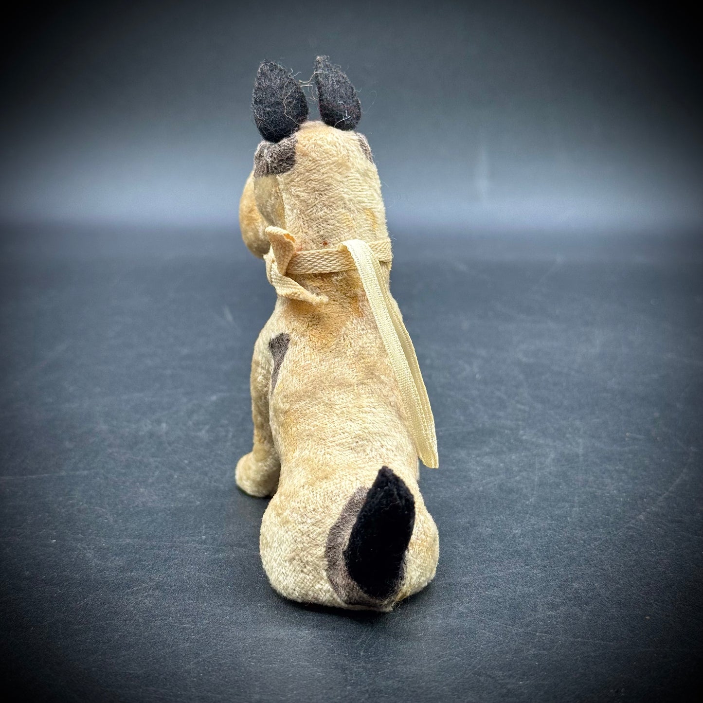 RARE Antique Flocked Fripon Fox Terrier