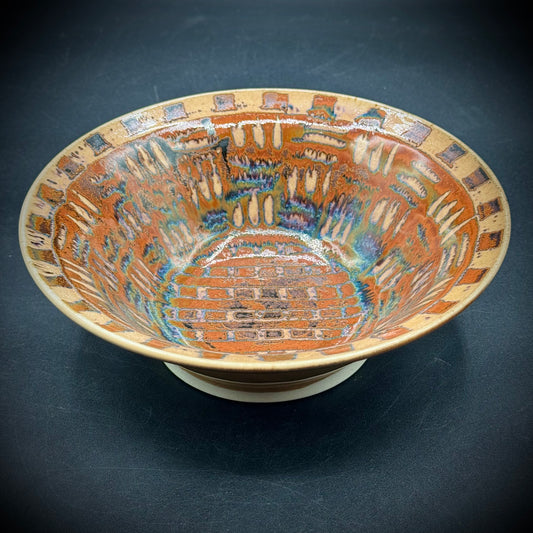 Beautiful Artist Signed Ceramic Bowl