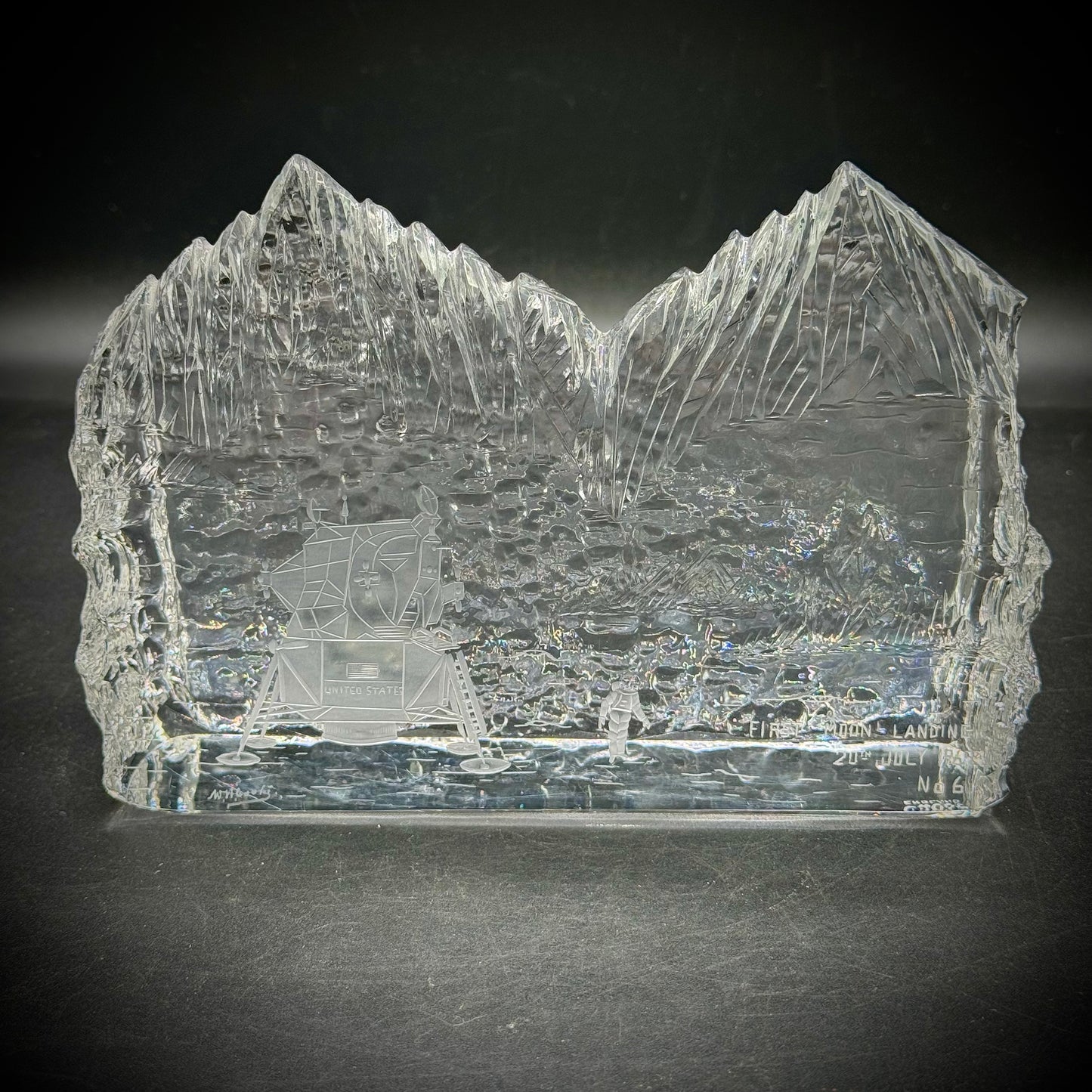RARE Apollo 11 20th Anniversary Crystal by Tudor of England