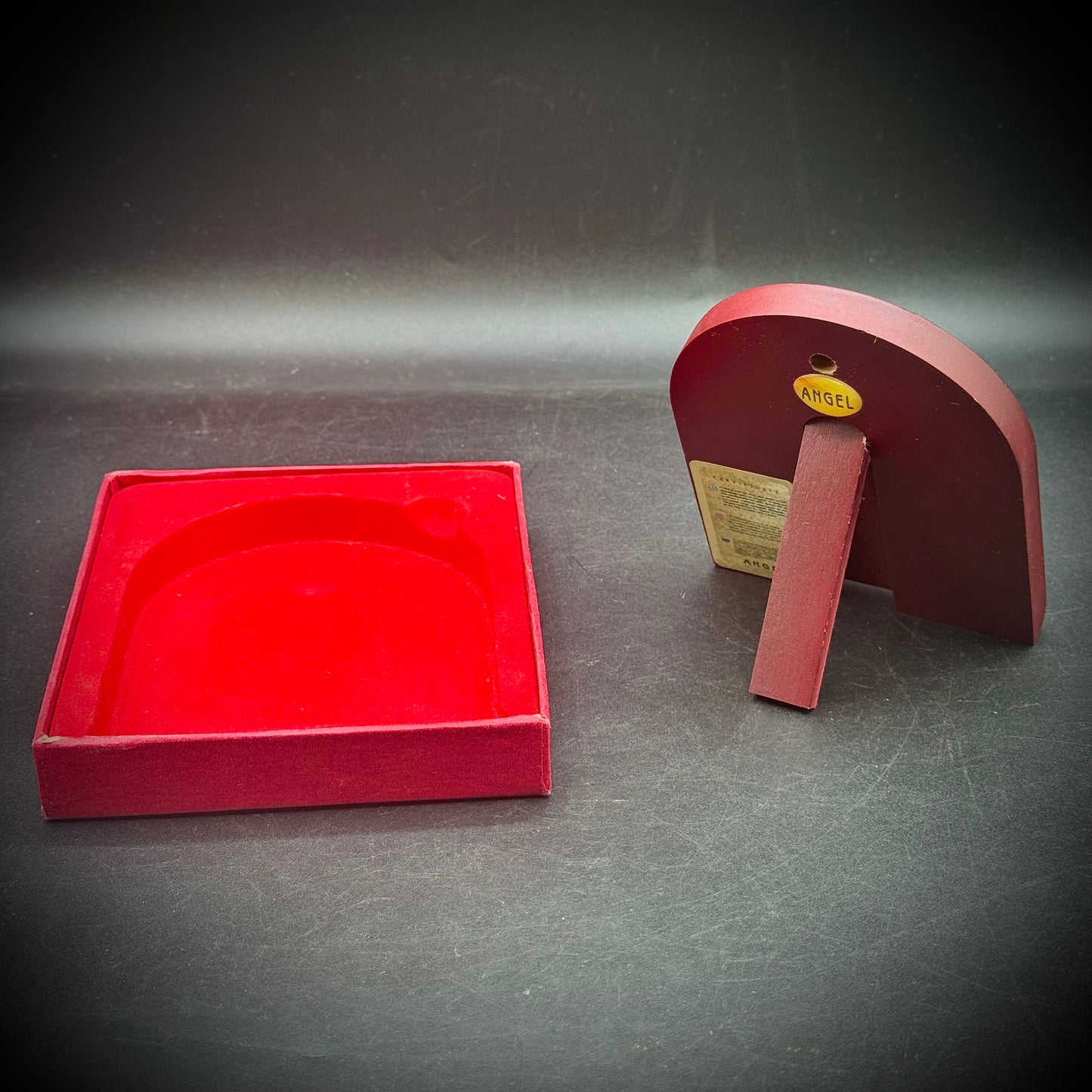 New in Box Silver & Gold Standing Icon by Angel
