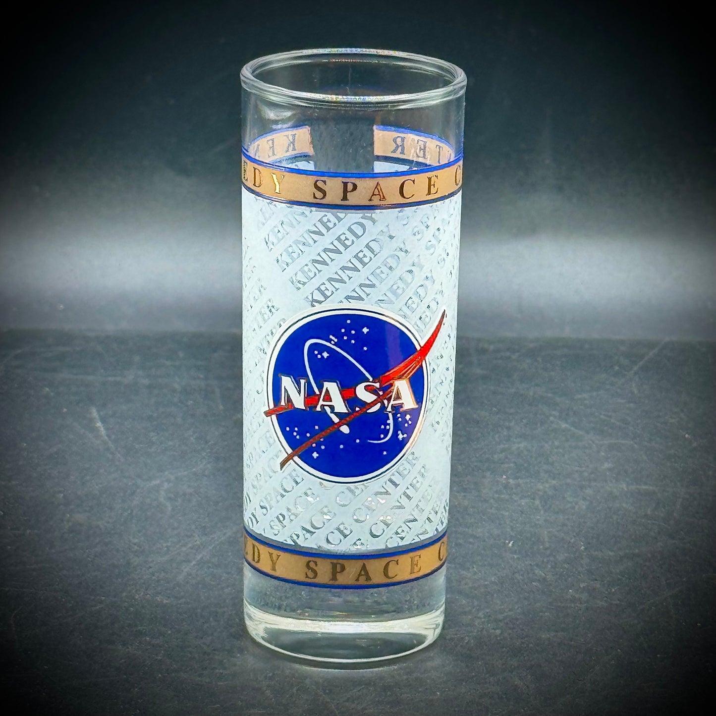 Tall Kennedy Space Center NASA Shot Glass