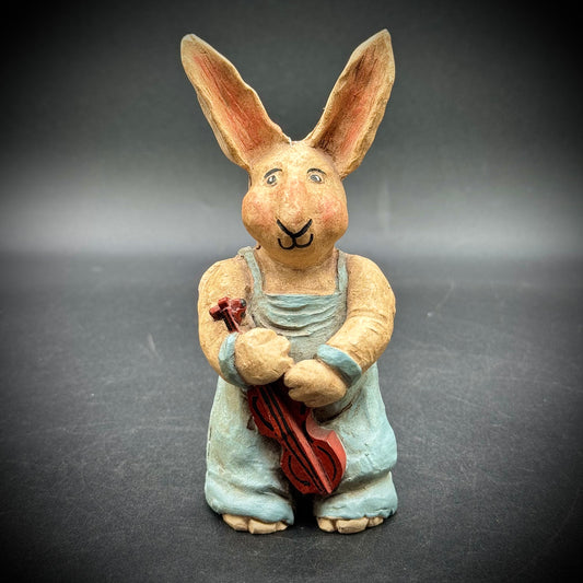 Vintage Folk Art Bunny Rabbit Handcrafted in Virginia