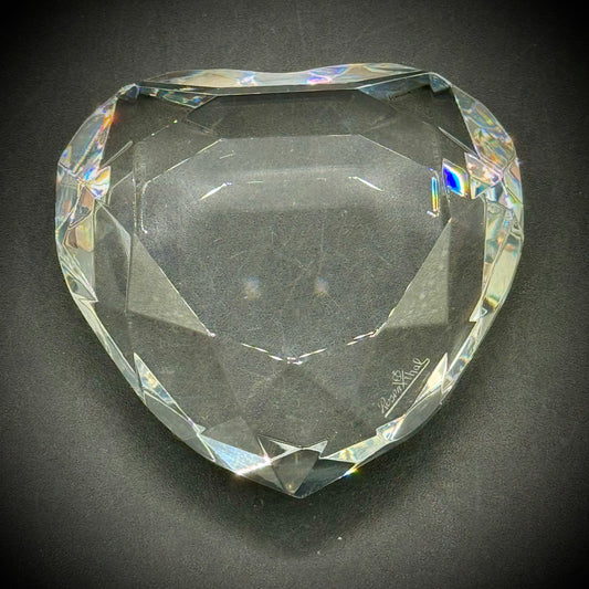 Rosenthal Signed Crystal Heart
