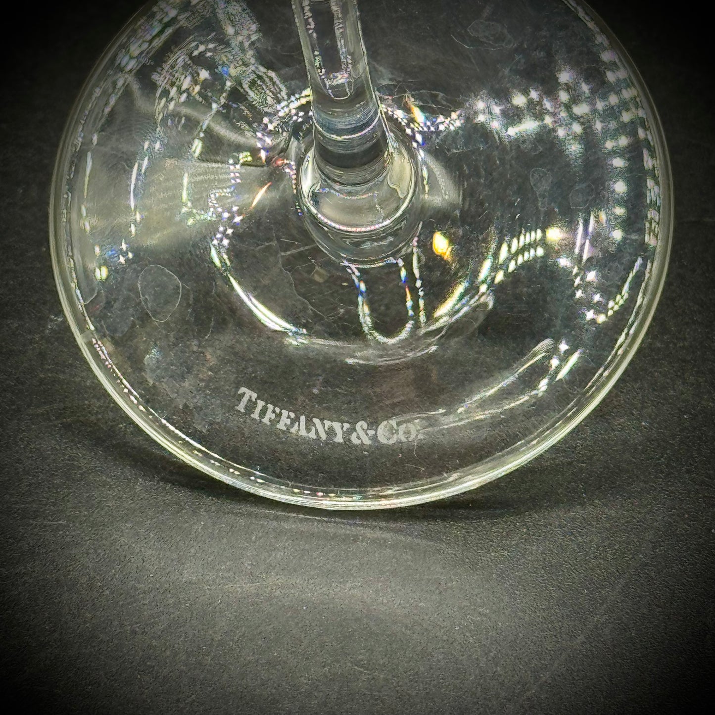 Pair of Tiffany & Company Crystal Champagne Flutes