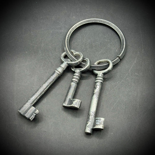 Decorative Metal Keys on Ring