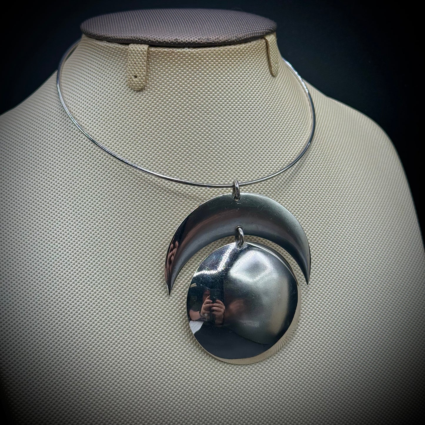 Vintage Trifari Modernist Pendant on Torque