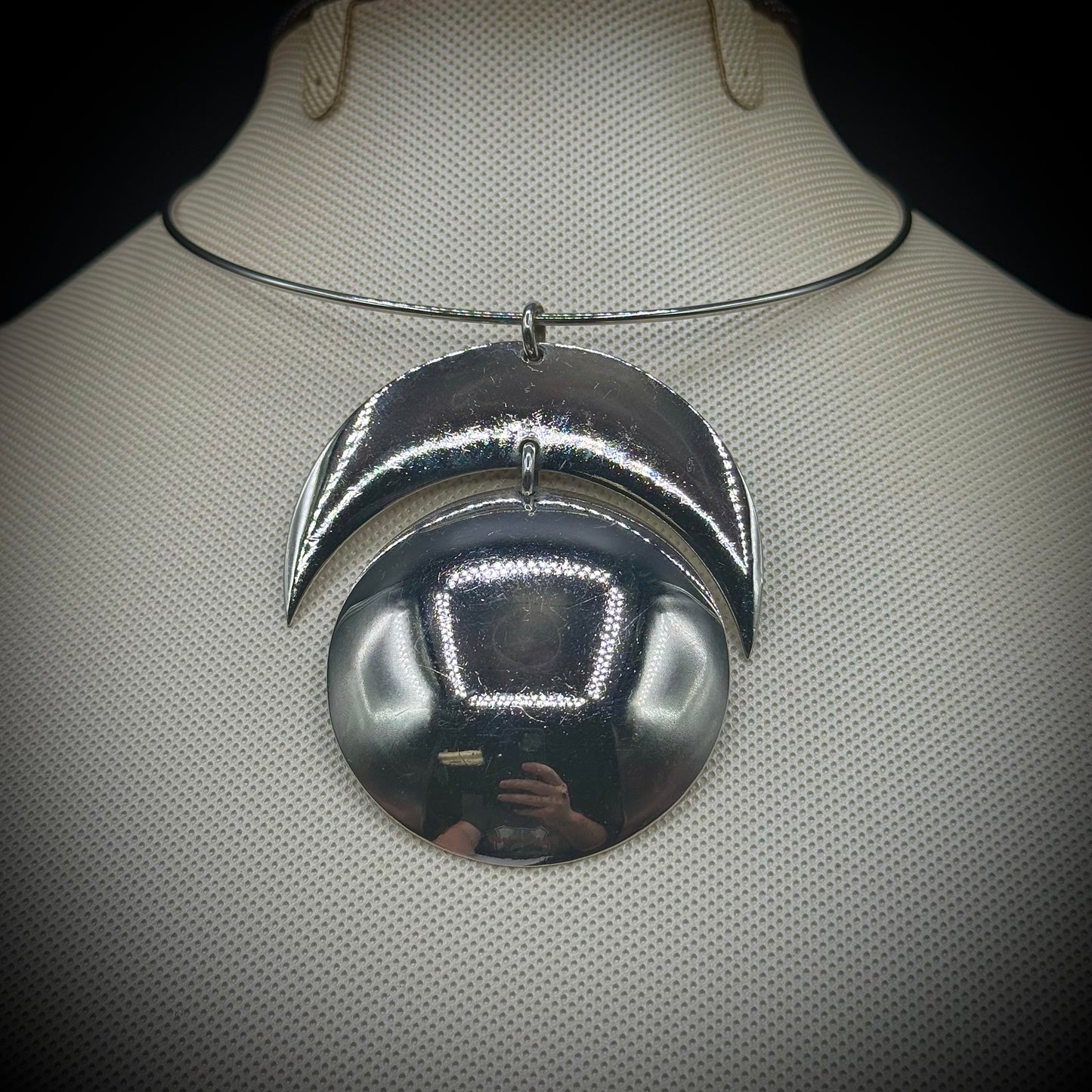Vintage Trifari Modernist Pendant on Torque