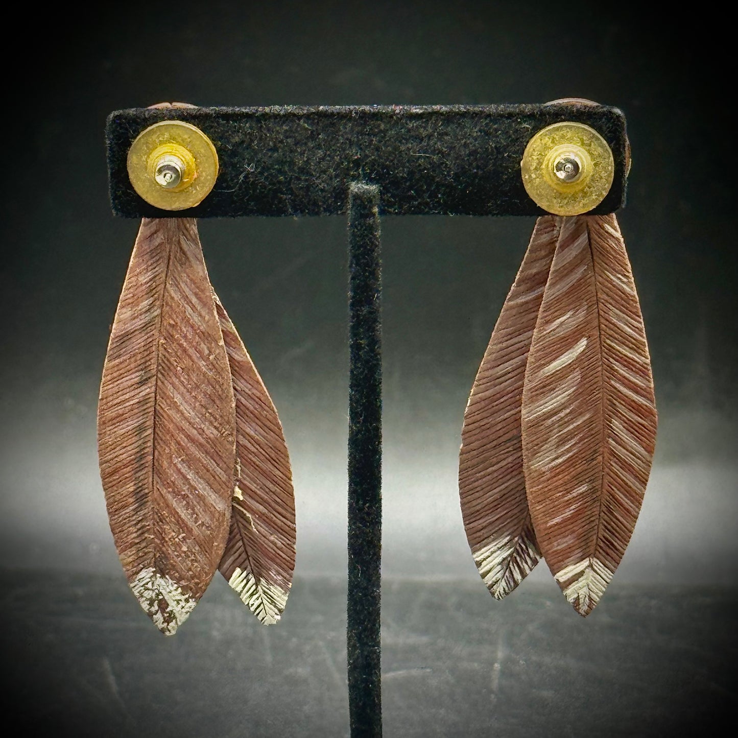 Native American Motif Feather Earrings