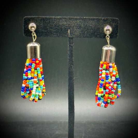 Colorful Dangle Bead Earrings