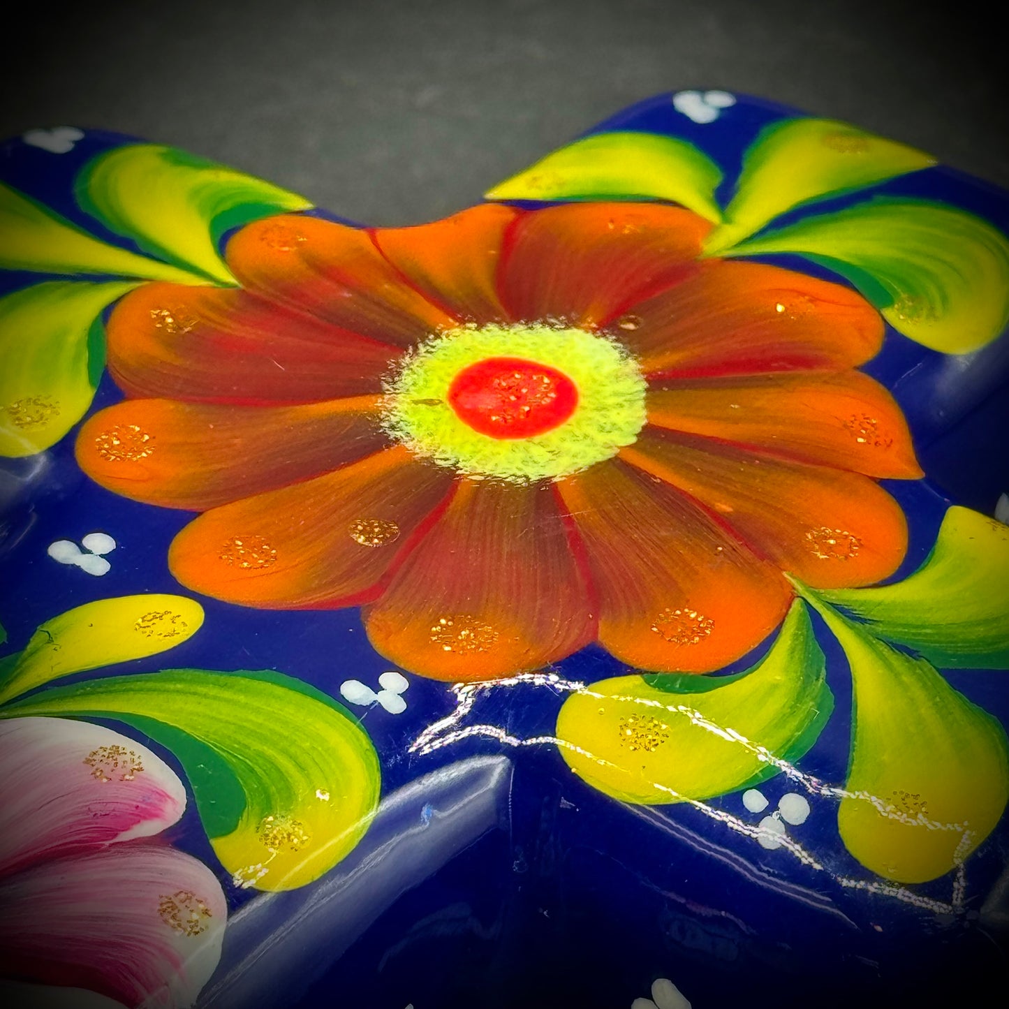 Colorful Talavera Pottery Cross