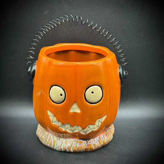Yankee Candle Halloween "Boney Buzz" Pumpkin Jar Candle Holder