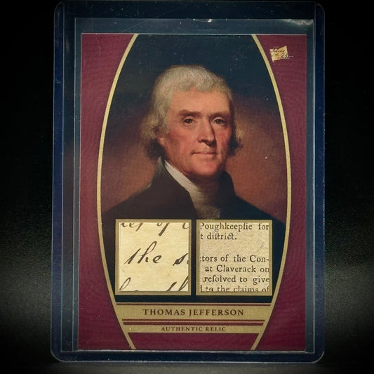 Pieces of The Past Thomas Jefferson Relic Card