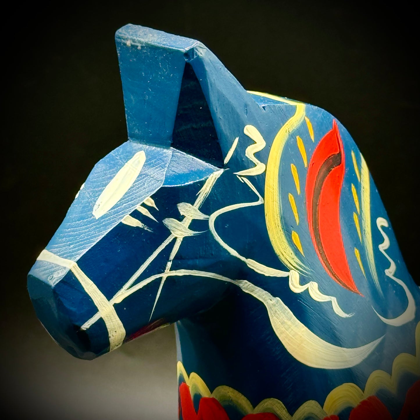 Large Hand Painted Dala Horse Sweden