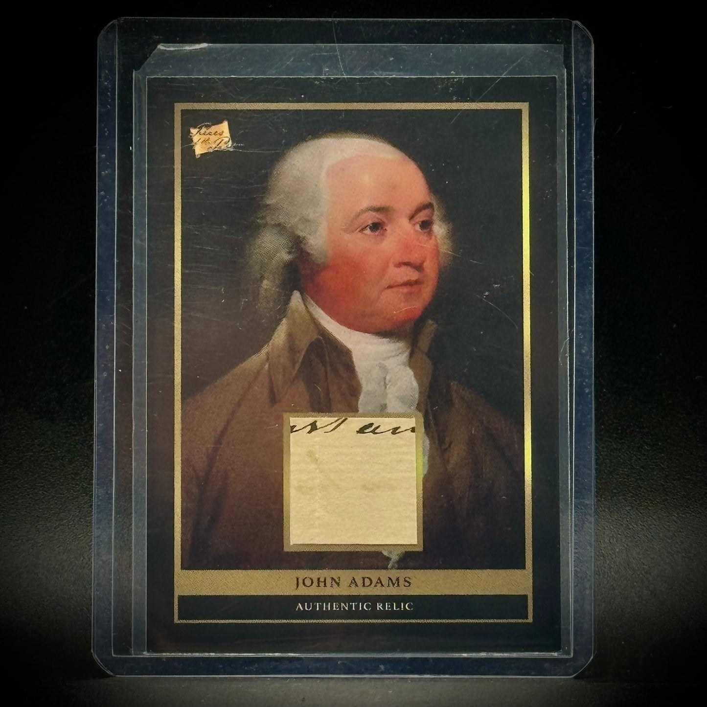 Pieces of The Past John Adams Relic Card