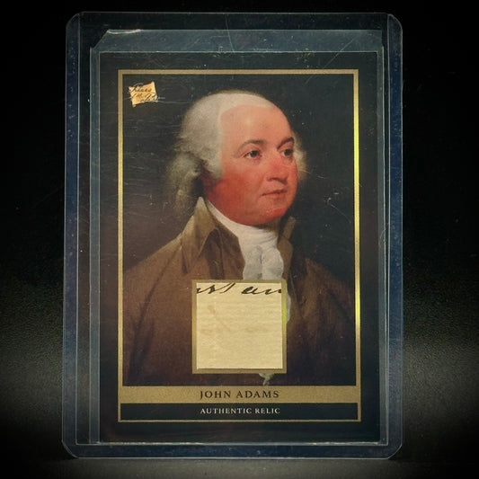 Pieces of The Past John Adams Relic Card