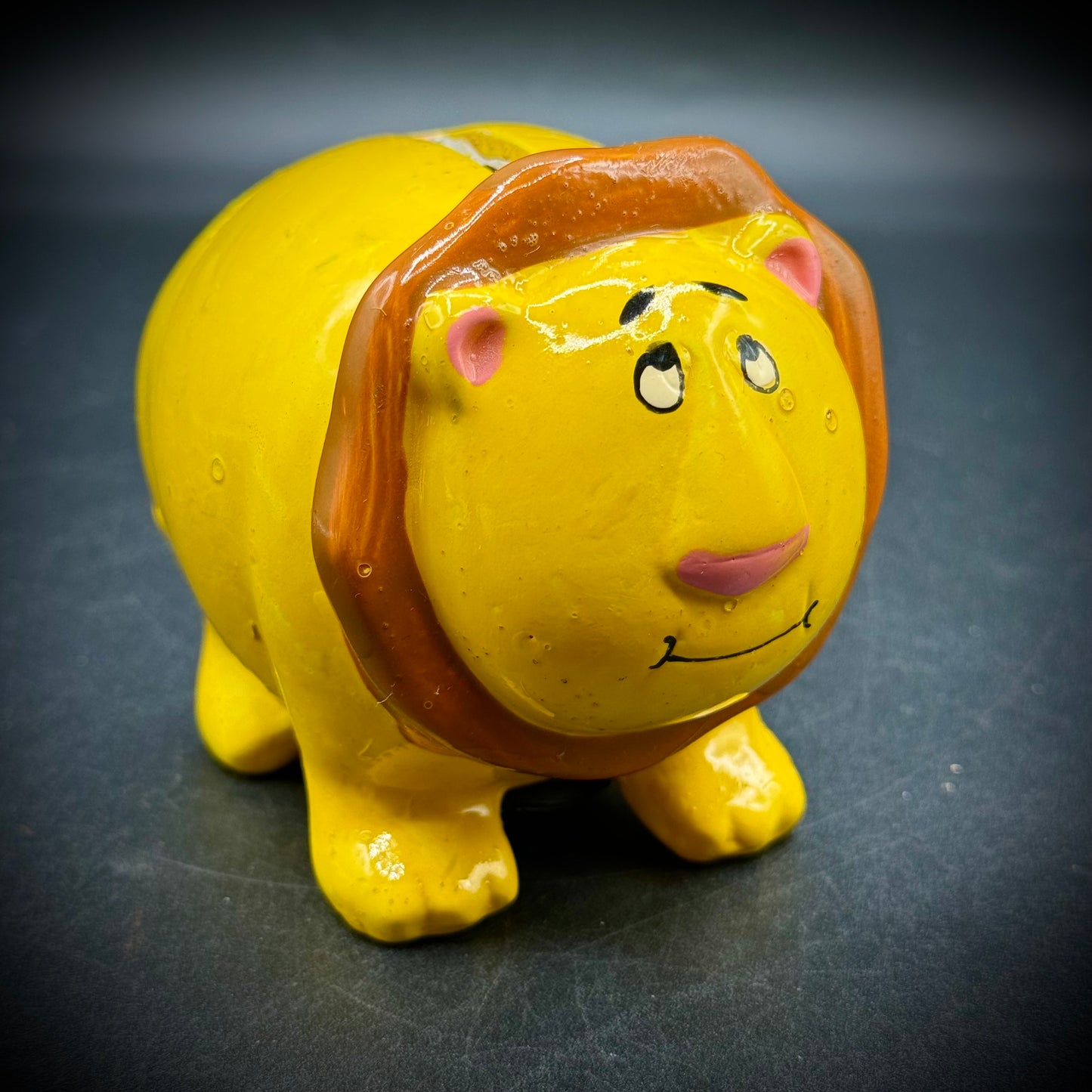 Vintage Ceramic Adorable Lion Coin Bank