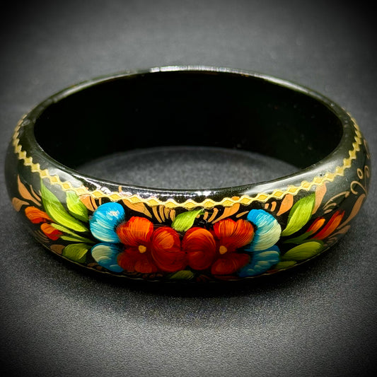 Hand Painted Russian Lacquerware Bangle