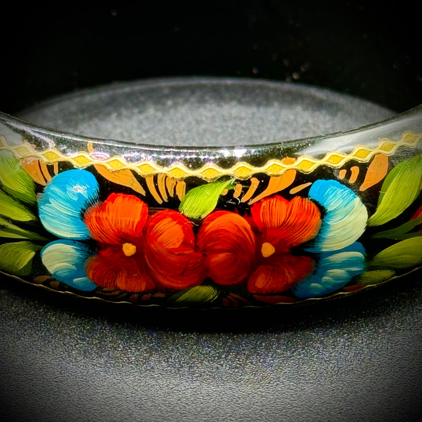 Hand Painted Russian Lacquerware Bangle