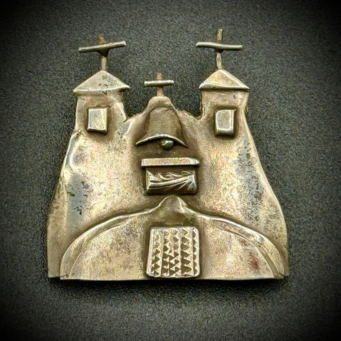 Sterling Silver "Isleta" Church by Artist Catherine Maziere