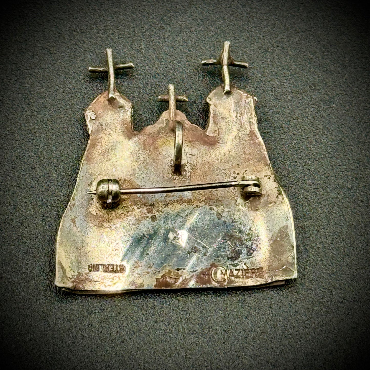 Sterling Silver "Isleta" Church by Artist Catherine Maziere