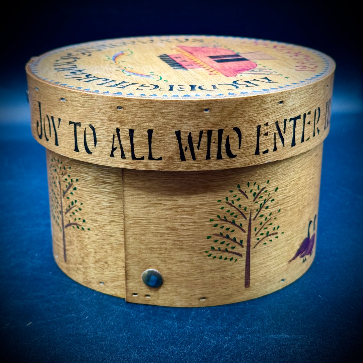 Wood Shaker Style Box with Noah's Ark Theme