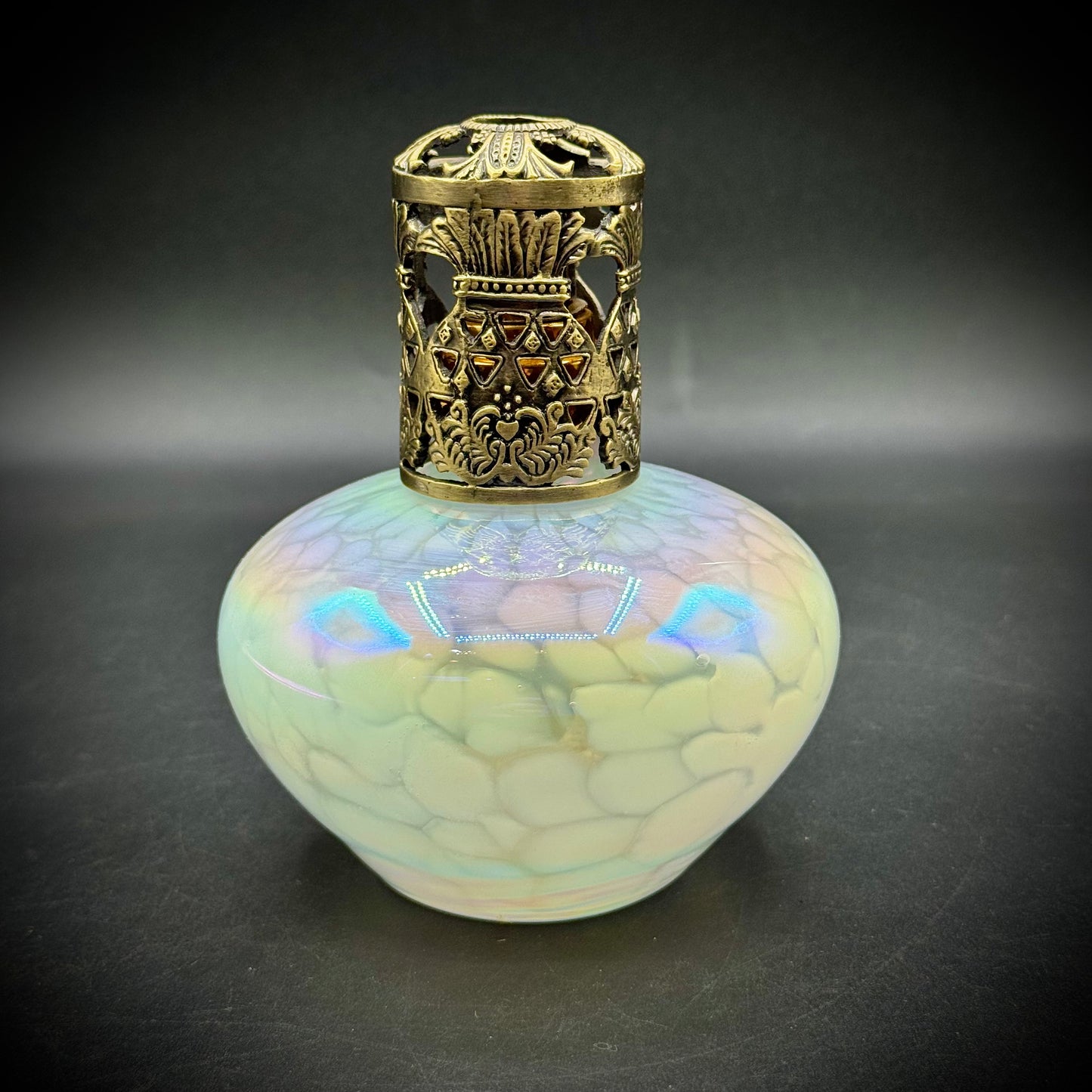 Ornate Opal Art Glass Oil Diffuser
