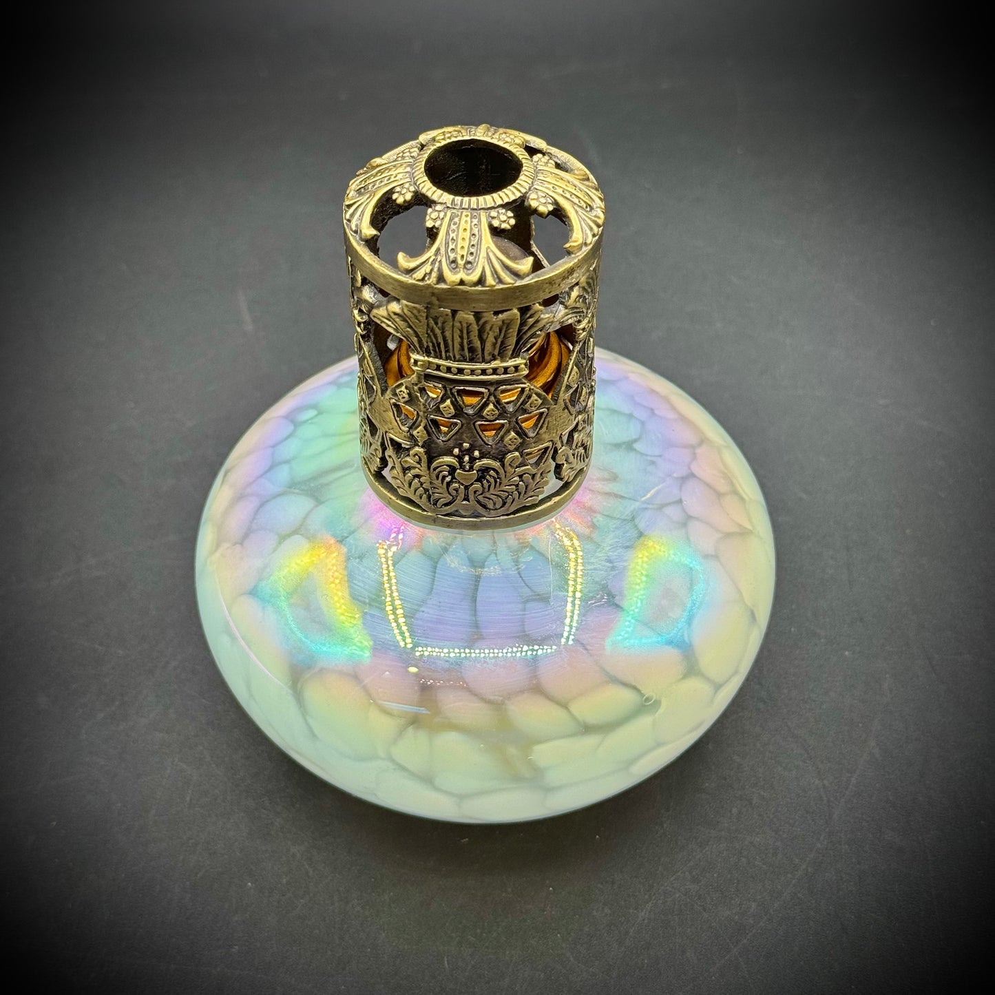 Ornate Opal Art Glass Oil Diffuser