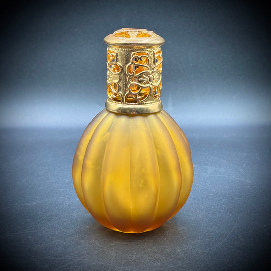 Ornate Amber Gold Art Glass Oil Diffuser
