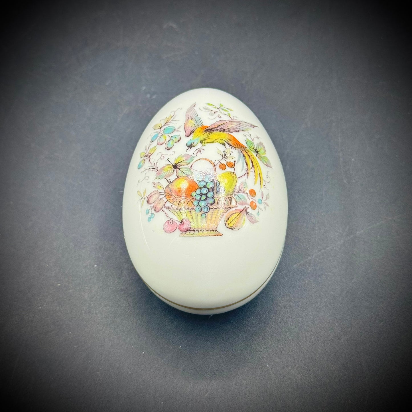 Vintage Limoges France Lidded Egg Trinket Box
