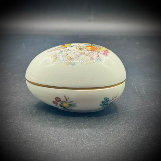 Vintage Limoges France Lidded Egg Trinket Box