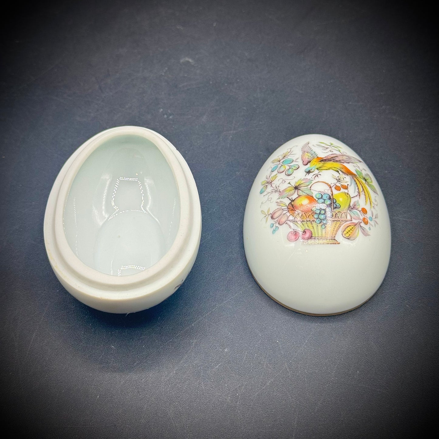 Vintage Limoges France Lidded Egg Trinket Box